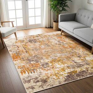 Borough Wharf Modern Abstract Area Rug Multicolour/Brown Brown;Beige;Ivory Rectangle 200 x 275cm Borough Wharf Modern Abstract Area Rug Multicolour/Brown Brown;Beige;Ivory Rectangle 200 x 275cm