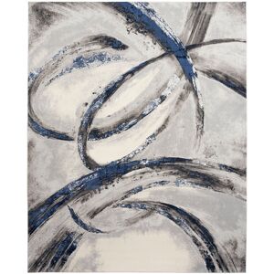Metro Breux Abstract Blue;Light Grey;Beige Area Rug Grey Navy Rectangle 274 x 366cm Metro Breux Abstract Blue;Light Grey;Beige Area Rug Grey Navy Rectangle 274 x 366cm