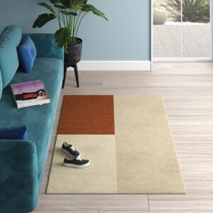 Hykkon Acuff Handwoven Wool Copper Rug Copper/Beige Rectangle 200 x 300cm Hykkon Acuff Handwoven Wool Copper Rug Copper/Beige Rectangle 200 x 300cm