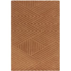 Brayden Studio Berthamae Geometric Handmade Hand Tufted Orange Area Rug Orange Rectangle 160 x 230cm Brayden Studio Berthamae Geometric Handmade Hand Tufted Orange Area Rug Orange Rectangle 160 x 230cm