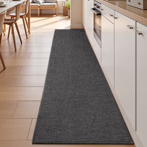 East Urban Home Kitchen Rugs Non Slip Washable Dark Grey Runner 65cm W x 240cm L East Urban Home Kitchen Rugs Non Slip Washable Dark Grey Runner 65cm W x 240cm L