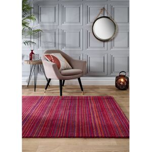Bloomsbury Market Striped Hand Woven Area Rug Pink;Purple Rectangle 80 x 150cm Bloomsbury Market Striped Hand Woven Area Rug Pink;Purple Rectangle 80 x 150cm