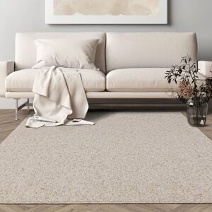 Ebern Designs Mouad Solid Colour Pebble Ivory Area Rug Ivory Rectangle 120 x 170cm Ebern Designs Mouad Solid Colour Pebble Ivory Area Rug Ivory Rectangle 120 x 170cm