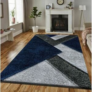 George Oliver Foltz Power Loom Black/Grey Rug Black/Grey Rectangle 160 x 230cm George Oliver Foltz Power Loom Black/Grey Rug Black/Grey Rectangle 160 x 230cm