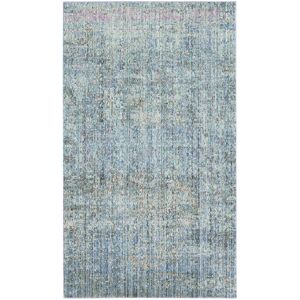 Rio Allmond Hand Hooked Blue Rug Blue Rectangle 91 x 152 cm Rio Allmond Hand Hooked Blue Rug Blue Rectangle 91 x 152 cm