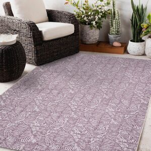 Gracie Oaks Apopka Flatweave Violet/Beige Rug Rectangle 140 x 200cm Gracie Oaks Apopka Flatweave Violet/Beige Rug Rectangle 140 x 200cm