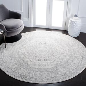 Safavieh Stromsburg Oriental Machine Woven White Area Rug White;Grey Round 122 cm Safavieh Stromsburg Oriental Machine Woven White Area Rug White;Grey Round 122 cm