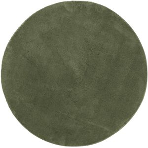 17 Stories Rug "HUARTE" Short Pile Soft and Washable Forest Green Forest green Round 200cm 17 Stories Rug "HUARTE" Short Pile Soft and Washable Forest Green Forest green Round 200cm