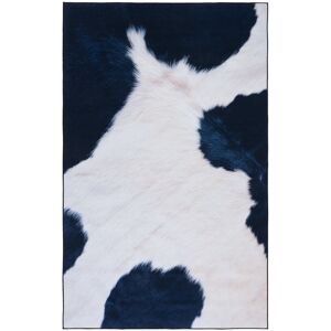 Latitude Run Faux Hide Atze Machine Washable Area Rug In Ivory & Blue Blue Rectangle 152 x 244 cm Latitude Run Faux Hide Atze Machine Washable Area Rug In Ivory & Blue Blue Rectangle 152 x 244 cm