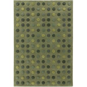 Ebern Designs Nazrana Hand Woven Polka Dot Green Area Rug Green Rectangle 120 x 170cm Ebern Designs Nazrana Hand Woven Polka Dot Green Area Rug Green Rectangle 120 x 170cm
