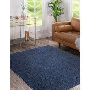 Brayden Studio Benjamine No Pattern Machine Woven Blue Area Rug Blue Rectangle 80 x 150cm Brayden Studio Benjamine No Pattern Machine Woven Blue Area Rug Blue Rectangle 80 x 150cm
