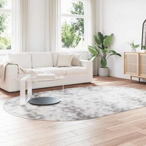 Canora Grey Shaggy Rug High Pile NAVARRA Light Grey Polyester Light grey Oval 200 x 300cm Canora Grey Shaggy Rug High Pile NAVARRA Light Grey Polyester Light grey Oval 200 x 300cm