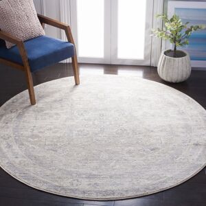 Langley Street Brentwood Area Rug in Ivory / Grey Ivory / Grey Round 201 cm Langley Street Brentwood Area Rug in Ivory / Grey Ivory / Grey Round 201 cm