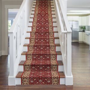 Astoria Grand Stair Runner Acuff Indoor Area Rug Red;Red Runner 540cm x 66cm Astoria Grand Stair Runner Acuff Indoor Area Rug Red;Red Runner 540cm x 66cm