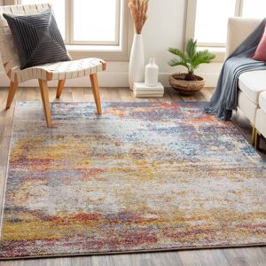 Blue Elephant Albryna Teal/Sky Blue/Orange Rug Blue;Black;Yellow;Ivory;Cream;Grey Rectangle 157 x 213cm Blue Elephant Albryna Teal/Sky Blue/Orange Rug Blue;Black;Yellow;Ivory;Cream;Grey Rectangle 157 x 213cm