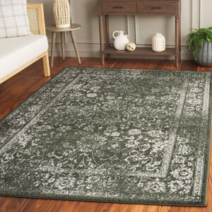 Astoria Grand Floral Area Rug Green/ Ivory Rectangle 183 x 274 cm Astoria Grand Floral Area Rug Green/ Ivory Rectangle 183 x 274 cm