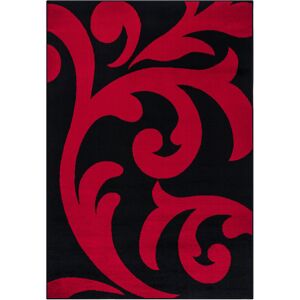 Rosalind Wheeler Black Red Sophia Modern Floral Area Rug & Runner – Stylish Living Room, Bedroom & Hallway Carpet Black/Red Rectangle 160 x 230cm Rosalind Wheeler Black Red Sophia Modern Floral Area Rug & Runner – Stylish Living Room, Bedroom & Hallway Carpet Black/Red Rectangle 160 x 230cm