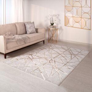 Ivy Bronx Aurora AU13 Mica Metallic Beige Area Rug Ivory;Tan Rectangle 120 x 170cm Ivy Bronx Aurora AU13 Mica Metallic Beige Area Rug Ivory;Tan Rectangle 120 x 170cm