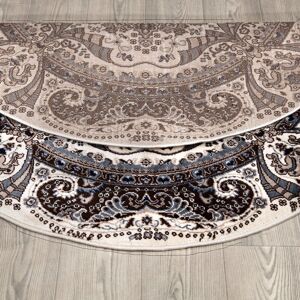Astoria Grand Beier Cream Area Rug Cream Round 120cm Astoria Grand Beier Cream Area Rug Cream Round 120cm