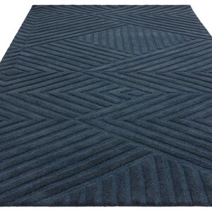 Brayden Studio Berthamae Geometric Handmade Hand Tufted Blue Area Rug Blue Rectangle 120 x 170cm Brayden Studio Berthamae Geometric Handmade Hand Tufted Blue Area Rug Blue Rectangle 120 x 170cm