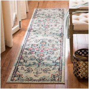 Mistana Bazzinotti Cream/Blue Area Rug Blue;Cream Runner 66 x 305cm Mistana Bazzinotti Cream/Blue Area Rug Blue;Cream Runner 66 x 305cm