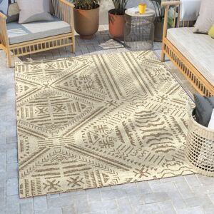 Well Woven Medusa Khalo Geometric Flat-Weave Indoor/Outdoor Area Rug Beige Rectangle 160 x 220cm Well Woven Medusa Khalo Geometric Flat-Weave Indoor/Outdoor Area Rug Beige Rectangle 160 x 220cm