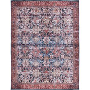 Astoria Grand Tucson Vintage Look Machine Washable Non-Slip Area Rug in Red & Dark Blue Blue;Red Rectangle 244 x 305 cm Astoria Grand Tucson Vintage Look Machine Washable Non-Slip Area Rug in Red & Dark Blue Blue;Red Rectangle 244 x 305 cm