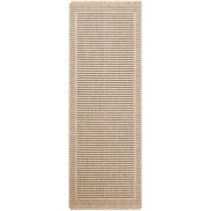 Highland Dunes Klara Boho Jute-Look Beige Area Rug Striped Runner 78 x 213 cm Highland Dunes Klara Boho Jute-Look Beige Area Rug Striped Runner 78 x 213 cm