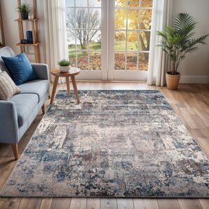 Blue Elephant Albryna Grey Rug Blue;Brown;Grey;Cream Rectangle 140 x 200cm Blue Elephant Albryna Grey Rug Blue;Brown;Grey;Cream Rectangle 140 x 200cm