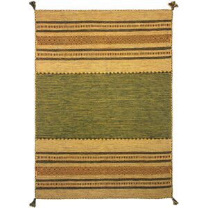 Latitude Vive Chinn Handwoven Green Wool Rug Green;Green Rectangle 120 x 170cm Latitude Vive Chinn Handwoven Green Wool Rug Green;Green Rectangle 120 x 170cm