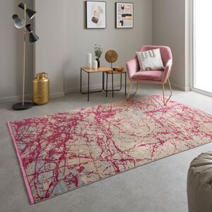 Rio Alphe Abstract Pink Area Rug Pink Rectangle 240 x 340cm Rio Alphe Abstract Pink Area Rug Pink Rectangle 240 x 340cm