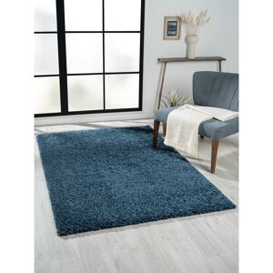 17 Stories Shaggy Lush Dark Blue Rug Blue Rectangle 120 x 180cm 17 Stories Shaggy Lush Dark Blue Rug Blue Rectangle 120 x 180cm