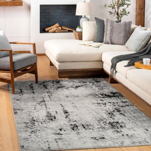 Blue Elephant Hohman Grey/Black/Off-White Rug Polypropylene Plastic Rectangle 140 x 200cm Blue Elephant Hohman Grey/Black/Off-White Rug Polypropylene Plastic Rectangle 140 x 200cm