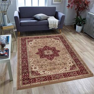Latitude Vive Aspynn Traditional Carpet Kitchen Hallway Runner Floral Flatweave Beige Rug Rectangle 120 x 170cm Latitude Vive Aspynn Traditional Carpet Kitchen Hallway Runner Floral Flatweave Beige Rug Rectangle 120 x 170cm