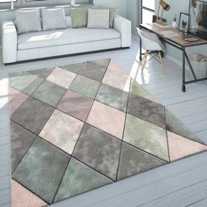 Mack + Milo Alejo Shag Pink/Green/Grey Rug Pink/Green/Grey Rectangle 160 x 230cm Mack + Milo Alejo Shag Pink/Green/Grey Rug Pink/Green/Grey Rectangle 160 x 230cm