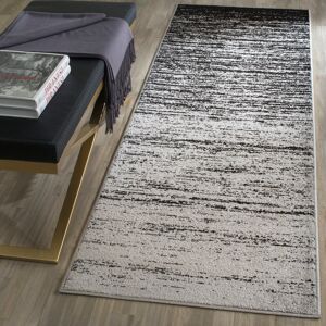 Brayden Studio Hornsey Hooked Silver/Black Rug Silver / Black Runner 76 x 244 cm Brayden Studio Hornsey Hooked Silver/Black Rug Silver / Black Runner 76 x 244 cm