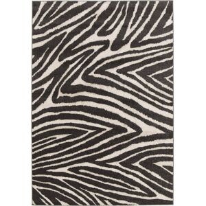 Ivy Bronx Machine Woven Rug, Polypropylene Plastic ,Abstract Pattern Black;Cream Rectangle 120 x 170 cm Ivy Bronx Machine Woven Rug, Polypropylene Plastic ,Abstract Pattern Black;Cream Rectangle 120 x 170 cm