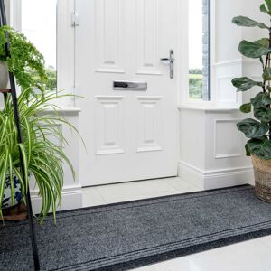 Three Posts Greenville Black/Grey Rug Black/Grey Runner 66 x 548cm Three Posts Greenville Black/Grey Rug Black/Grey Runner 66 x 548cm