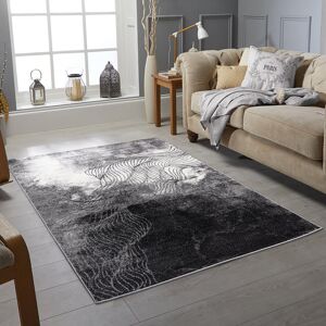 17 Stories Bojan Figaro Handmade Dhurrie Black/Grey/White Rug Black/Grey/White Rectangle 160 x 230cm 17 Stories Bojan Figaro Handmade Dhurrie Black/Grey/White Rug Black/Grey/White Rectangle 160 x 230cm