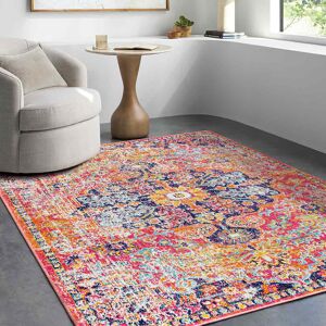 Latitude Vive Charleston Power Loom White/Orange/Dark Blue Rug White;Orange;Dark Blue Rectangle 160 x 220 cm Latitude Vive Charleston Power Loom White/Orange/Dark Blue Rug White;Orange;Dark Blue Rectangle 160 x 220 cm