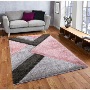Metro Woodbranch Shaggy Pink/Grey Rug Pink/Grey Rectangle 160 x 230cm Metro Woodbranch Shaggy Pink/Grey Rug Pink/Grey Rectangle 160 x 230cm