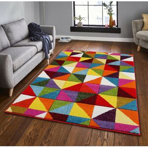 Ebern Designs Daelan Blue/Orange/Red Rug Blue/Orange/Red Rectangle 160 x 230cm Ebern Designs Daelan Blue/Orange/Red Rug Blue/Orange/Red Rectangle 160 x 230cm