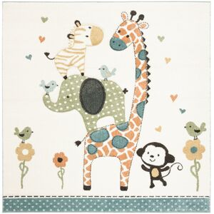 Zoomie Kids Carousel Kids Baby Animal Area Rug In Ivory Ivory Square 160cm Zoomie Kids Carousel Kids Baby Animal Area Rug In Ivory Ivory Square 160cm