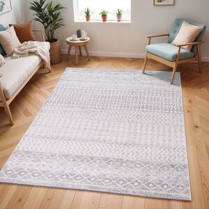 Mistana Narine Machine Woven Grey/White Indoor Rug White;Grey Rectangle 160 x 230 cm Mistana Narine Machine Woven Grey/White Indoor Rug White;Grey Rectangle 160 x 230 cm