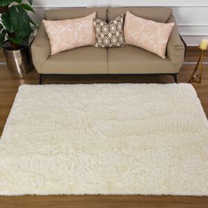 Fairmont Park Solid Colour Shag Area Rug Cream Rectangle 160 x 230 cm Fairmont Park Solid Colour Shag Area Rug Cream Rectangle 160 x 230 cm