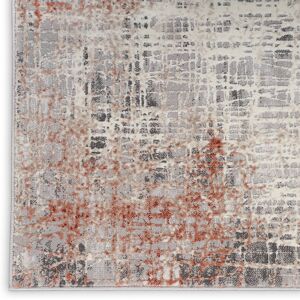 Calvin Klein CK022 INFINITY Rust Red/Grey/Blue Area Rug Runner 66 x 229cm Calvin Klein CK022 INFINITY Rust Red/Grey/Blue Area Rug Runner 66 x 229cm