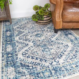 Mistana Dreier Machine Woven Blue/Cream/Navy Indoor Rug Blue;Navy;Cream Rectangle 160 x 230cm Mistana Dreier Machine Woven Blue/Cream/Navy Indoor Rug Blue;Navy;Cream Rectangle 160 x 230cm