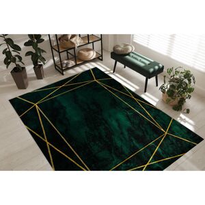 Fairmont Park Exclusive glamor, stylish, geometric, bottle green / gold rug Rectangle 120 x 170cm Fairmont Park Exclusive glamor, stylish, geometric, bottle green / gold rug Rectangle 120 x 170cm