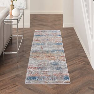 Longweave Rustic Tufted Grey/Brown/Blue Rug Grey/Brown/Blue Runner 66 x 230cm Longweave Rustic Tufted Grey/Brown/Blue Rug Grey/Brown/Blue Runner 66 x 230cm