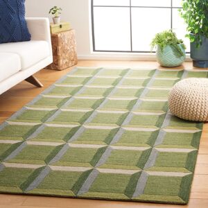 Metro Genre Geometric Area Rug In Green / Beige Beige;Green Rectangle 183 x 274 cm Metro Genre Geometric Area Rug In Green / Beige Beige;Green Rectangle 183 x 274 cm